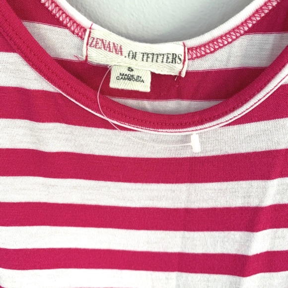 NWOT Zenana Outfitters Pink & White Maxi Dress - Picture 4 of 6